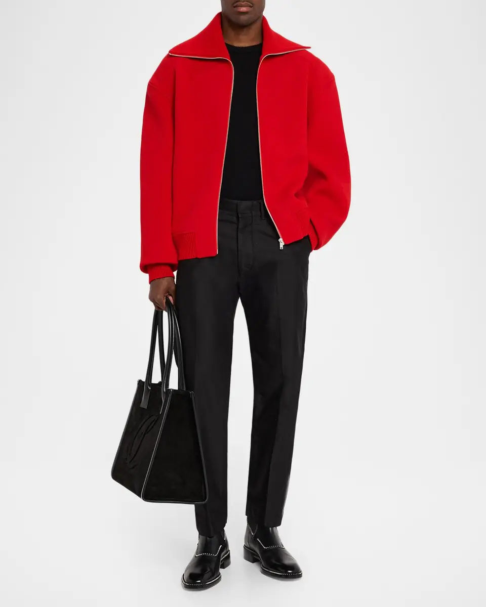 Christian Louboutin Men's By My Side Reversed Calf Leather Large Tote Bag | Thumbnail 5 Christian Louboutin Men's By My Side Reversed Calf Leather Large Tote Bag | Thumbnail 5