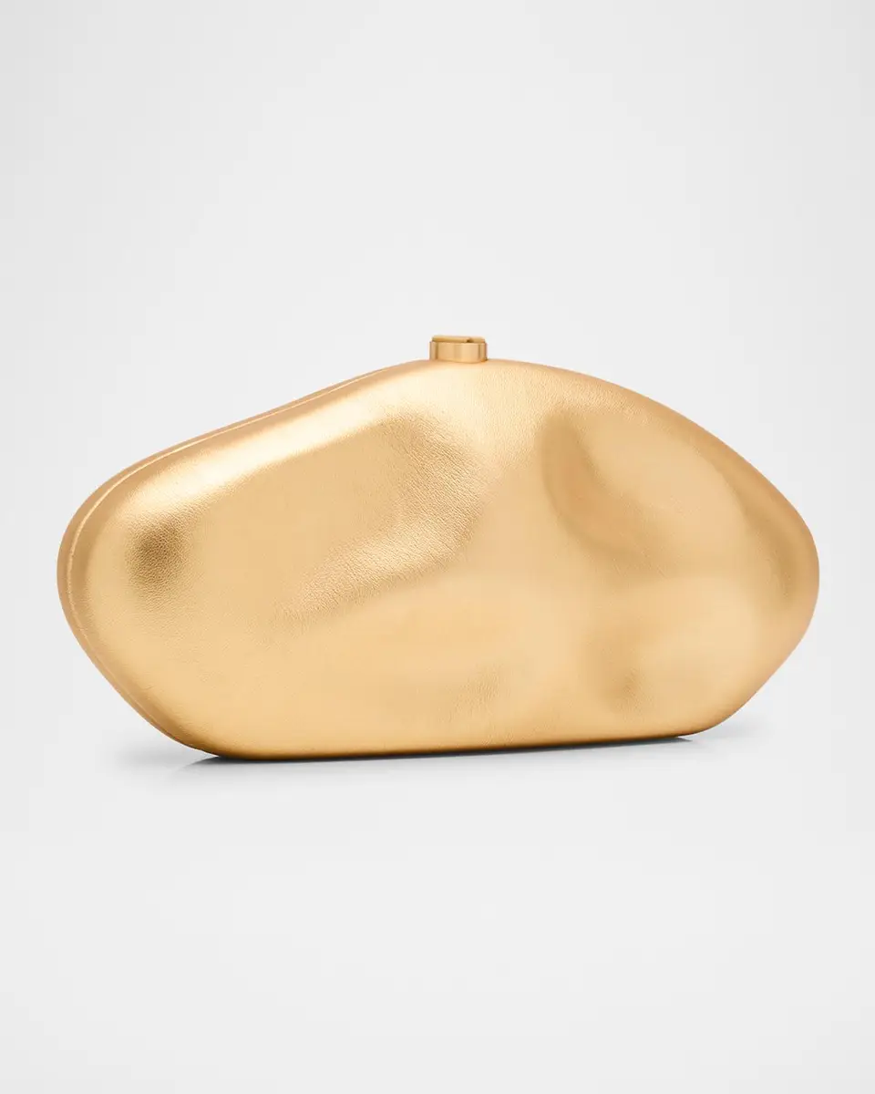 Cult Gaia The Caldera Metallic Leather Clutch Bag | Thumbnail 3 Cult Gaia The Caldera Metallic Leather Clutch Bag | Thumbnail 3
