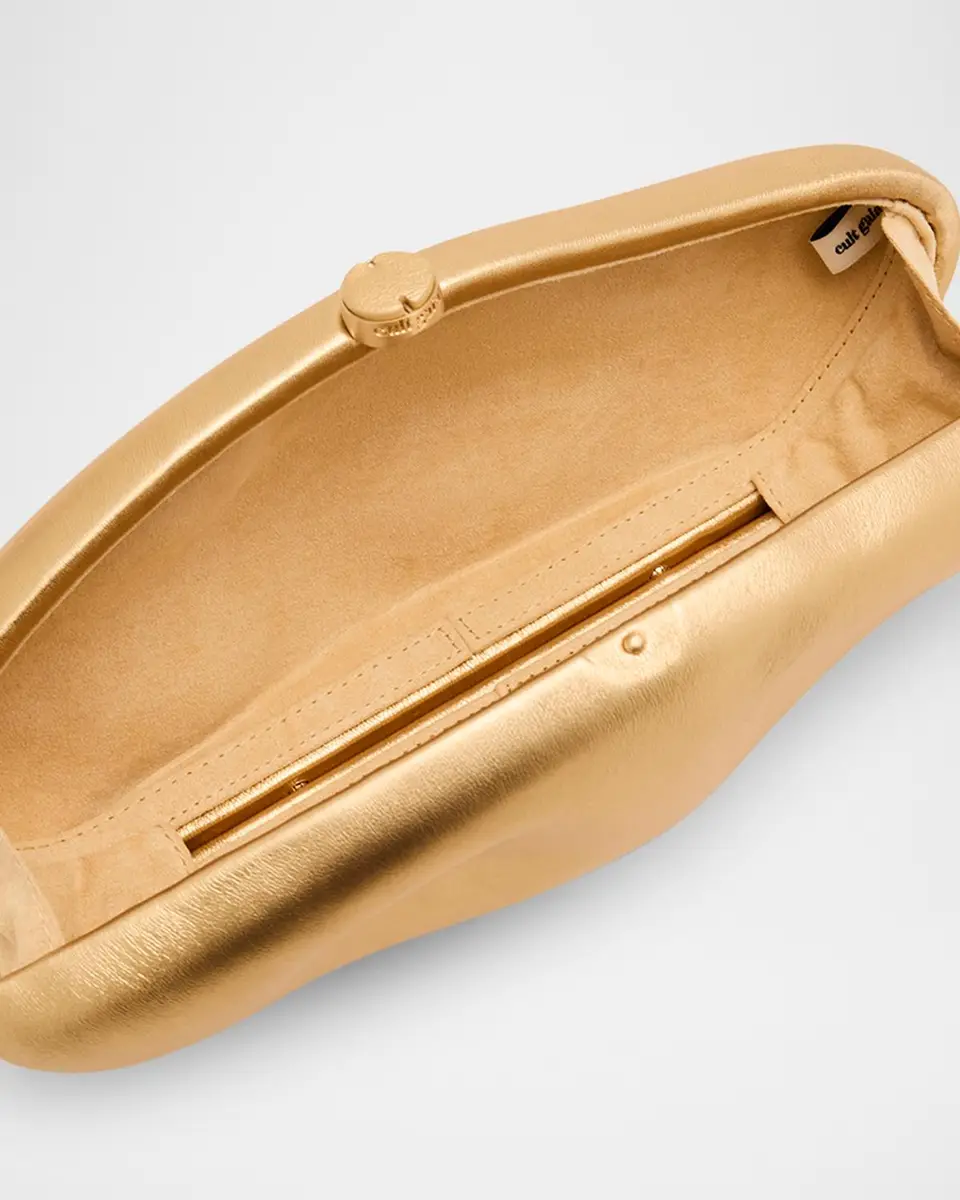 Cult Gaia The Caldera Metallic Leather Clutch Bag | Thumbnail 4 Cult Gaia The Caldera Metallic Leather Clutch Bag | Thumbnail 4