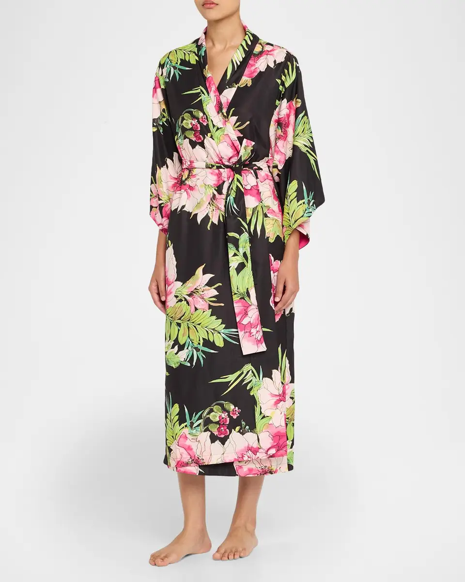 Natori Sonomi Floral-Print Long Robe | Thumbnail 4 Natori Sonomi Floral-Print Long Robe | Thumbnail 4