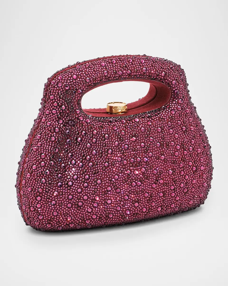 Cult Gaia Mimi Rhinestone Suede Top-Handle Bag | Thumbnail 3 Cult Gaia Mimi Rhinestone Suede Top-Handle Bag | Thumbnail 3