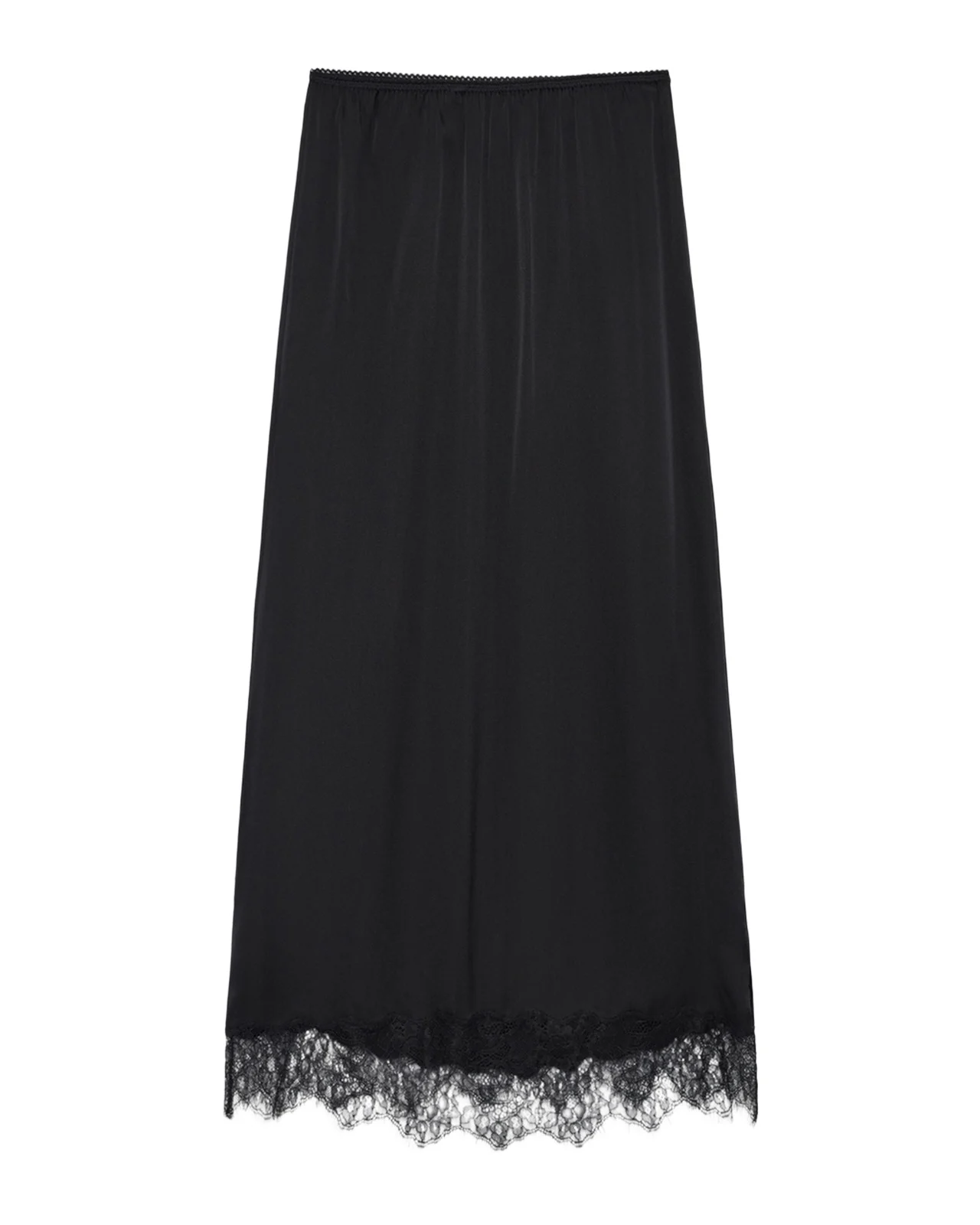 Anine Bing Shelby Silk Lace Midi Skirt