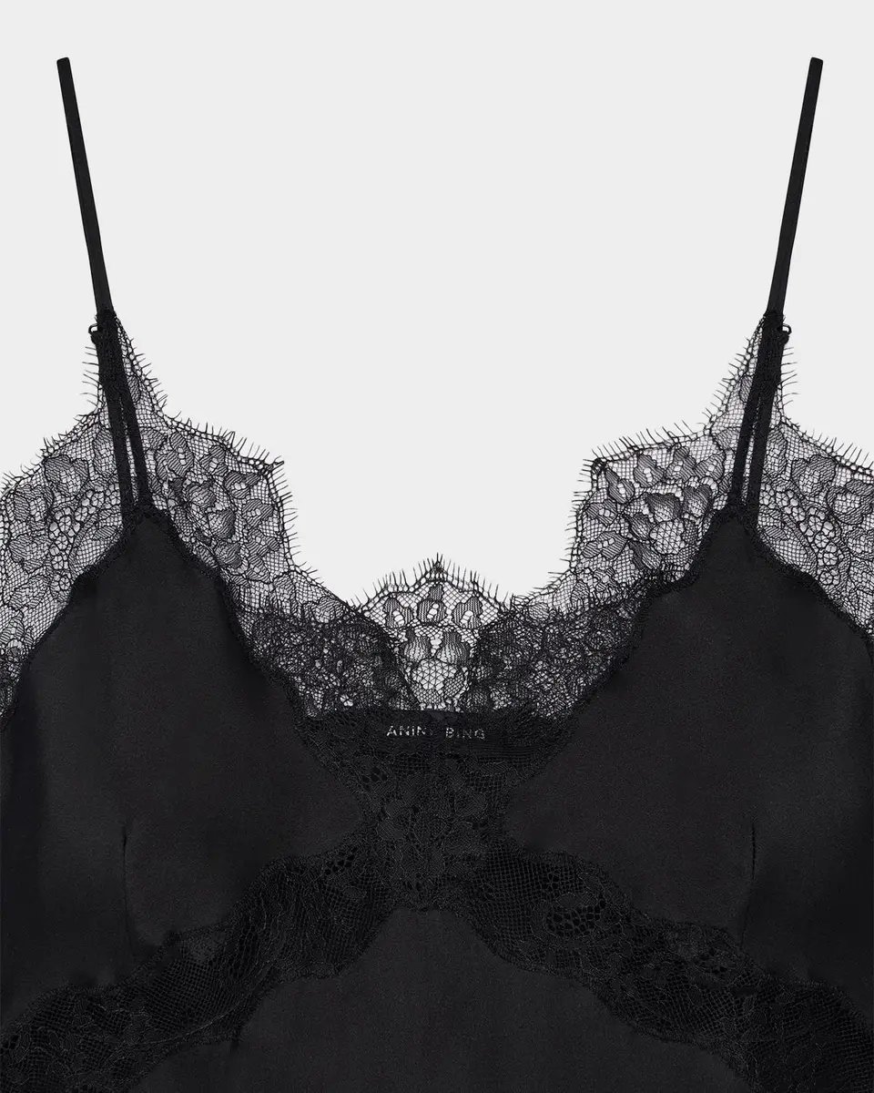 Anine Bing Mael Silk Lace Cami | Thumbnail 4