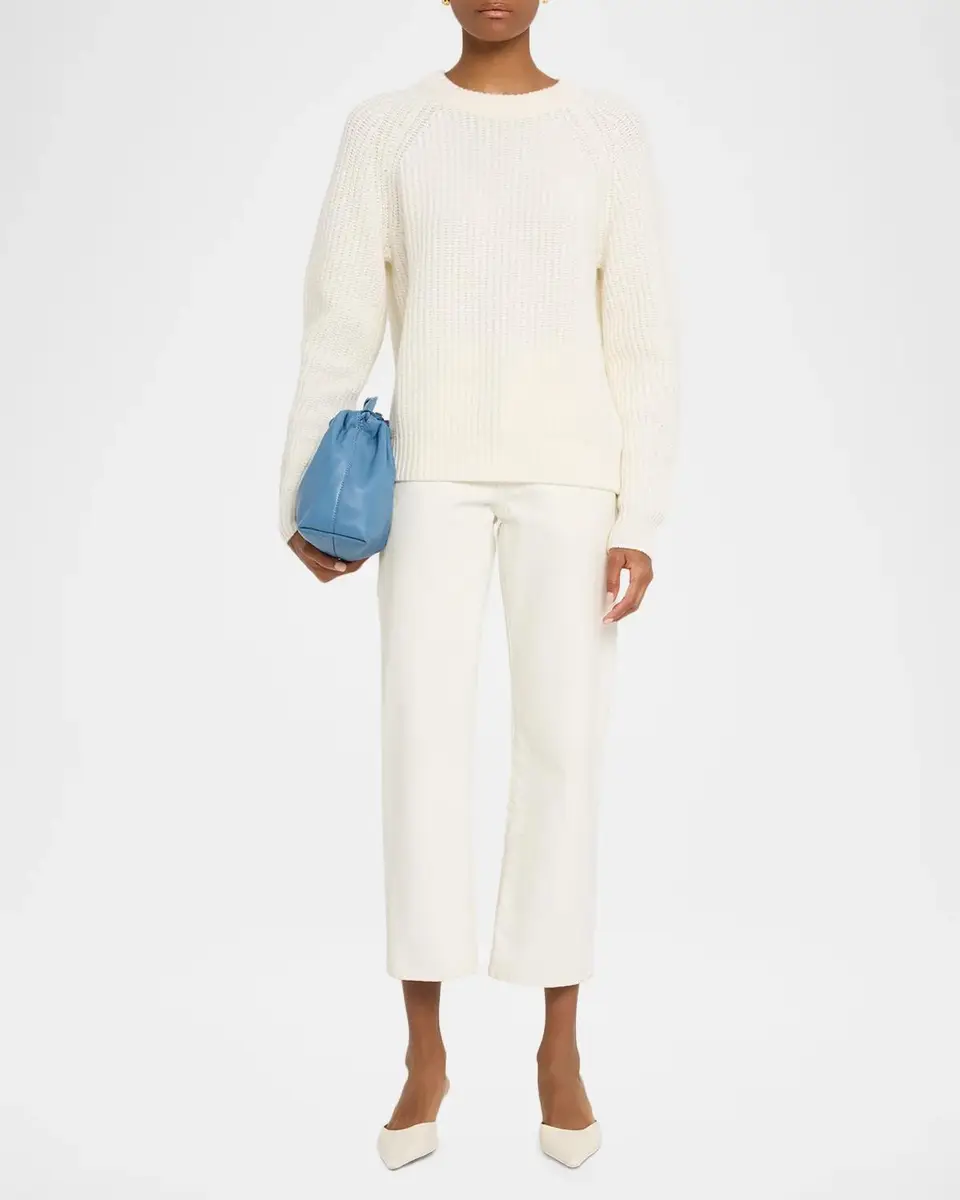 Lisa Yang Miki Raglan-Sleeve Cashmere Crewneck Sweater | Thumbnail 2 Lisa Yang Miki Raglan-Sleeve Cashmere Crewneck Sweater | Thumbnail 2