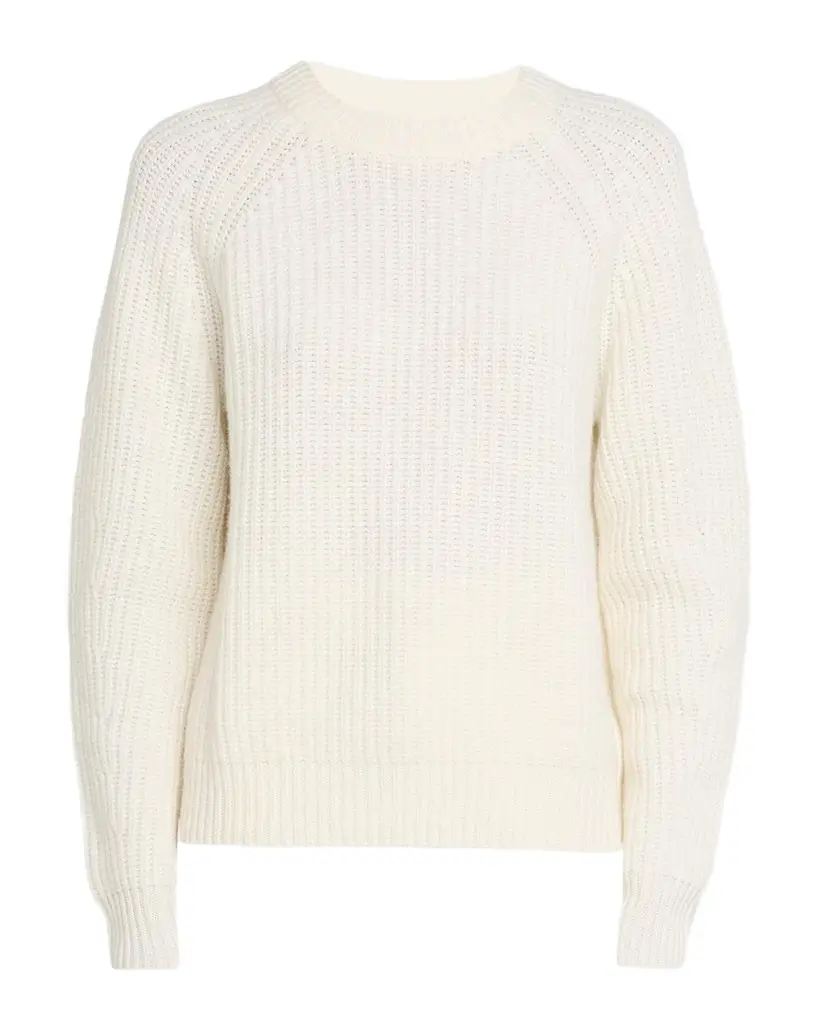 Miki Raglan-Sleeve Cashmere Crewneck Sweater Miki Raglan-Sleeve Cashmere Crewneck Sweater