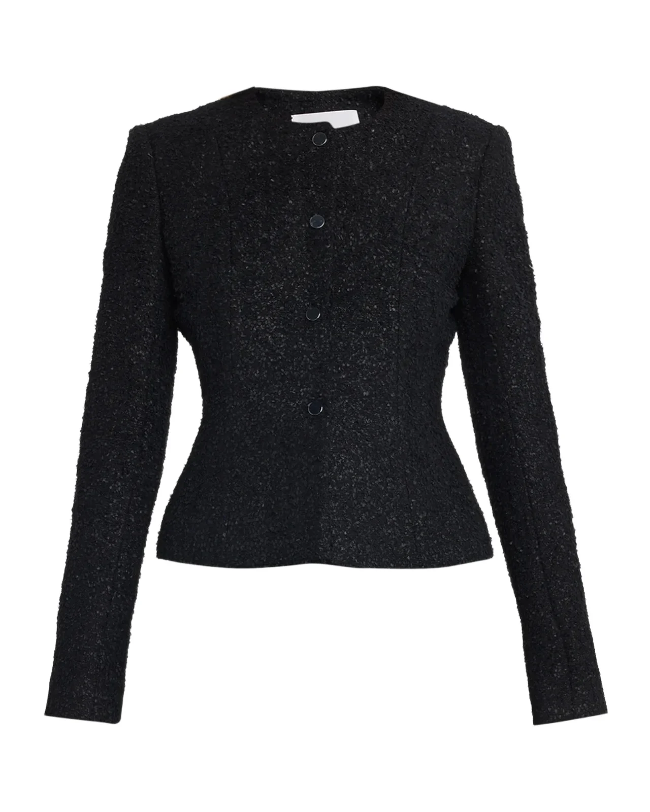 Wool-Blend Peplum-Hem Jacket Wool-Blend Peplum-Hem Jacket