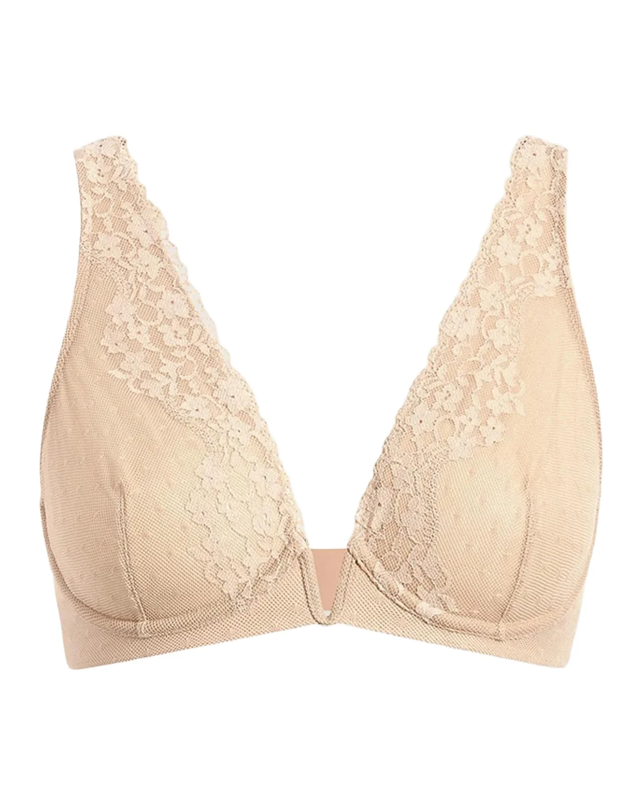 Commando Double Take Stretch Lace Plunging Bra