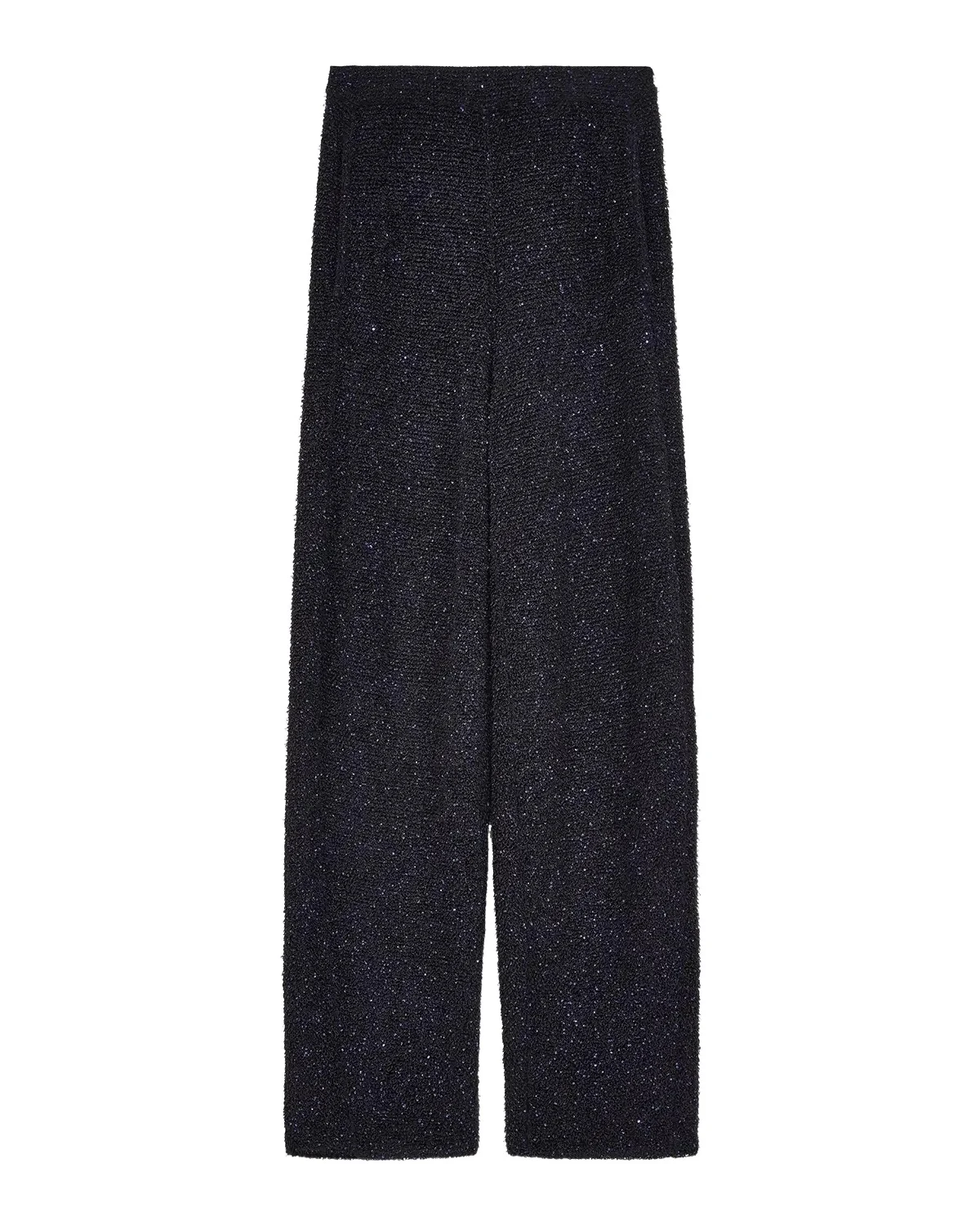 Giorgio Armani Metallic Terry Knit Straight-Leg Pants