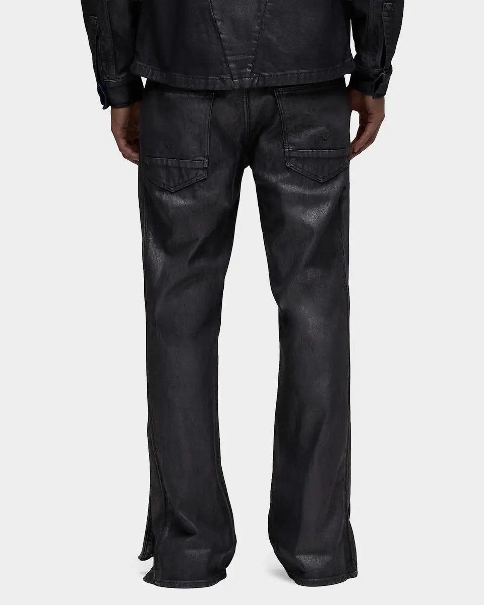 Hudson Men's Walker Track Waxed Denim Wide-Leg Pants | Thumbnail 3 Hudson Men's Walker Track Waxed Denim Wide-Leg Pants | Thumbnail 3
