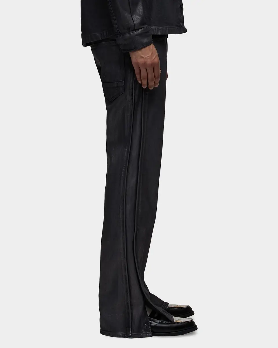 Hudson Men's Walker Track Waxed Denim Wide-Leg Pants | Thumbnail 5 Hudson Men's Walker Track Waxed Denim Wide-Leg Pants | Thumbnail 5