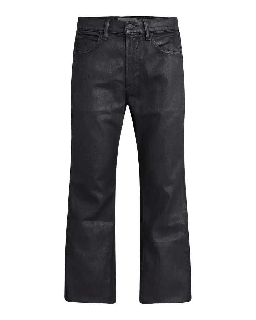 Hudson Men's Walker Track Waxed Denim Wide-Leg Pants