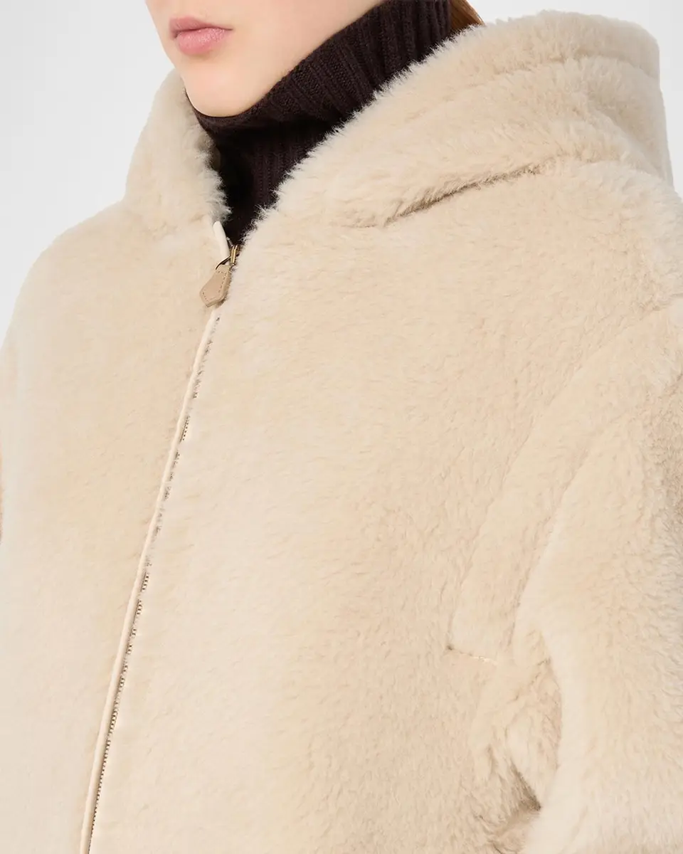 Max Mara Teddy Overszied Hooded Jacket | Thumbnail 5 Max Mara Teddy Overszied Hooded Jacket | Thumbnail 5