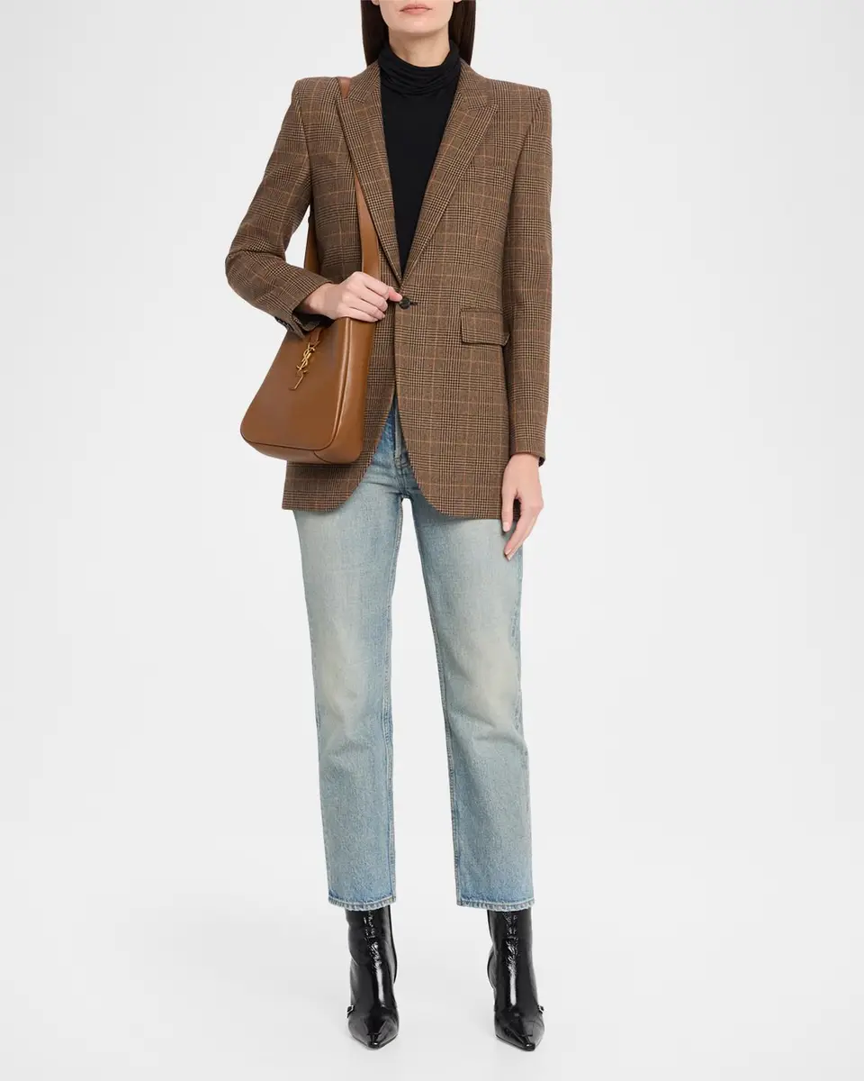Saint Laurent Le 5 À 7 Small Leather Crossbody Bag | Thumbnail 5 Saint Laurent Le 5 À 7 Small Leather Crossbody Bag | Thumbnail 5