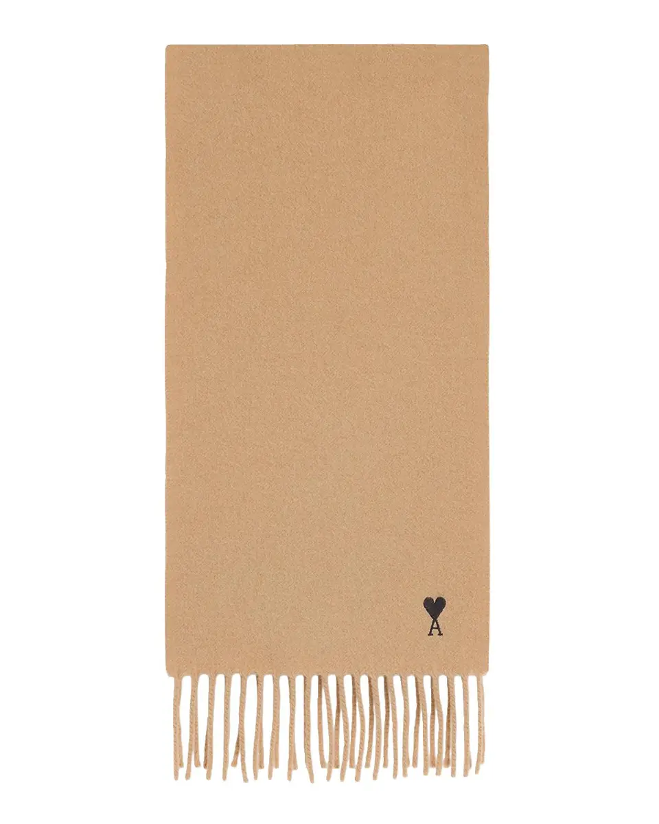 AMI PARIS Men's Ami De Coeur Embroidered Wool Scarf | Thumbnail 3 AMI PARIS Men's Ami De Coeur Embroidered Wool Scarf | Thumbnail 3
