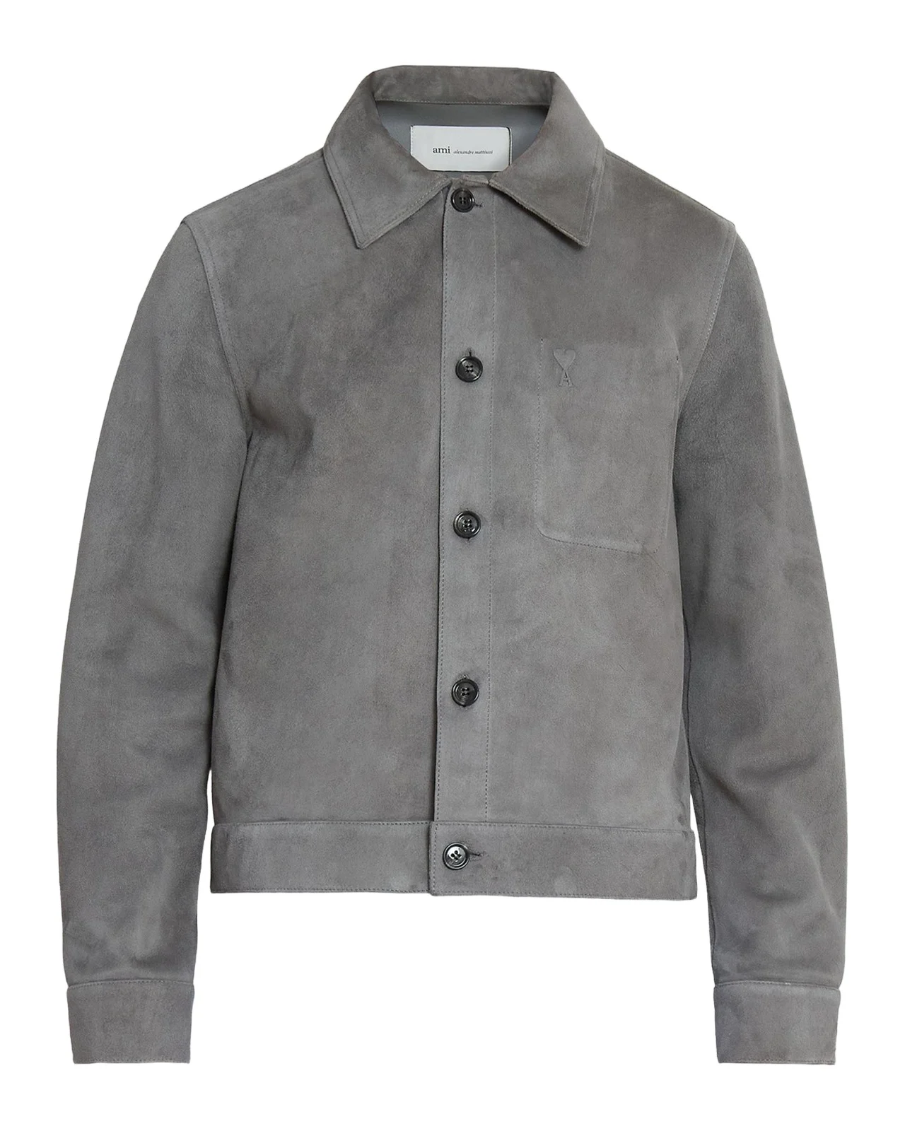 AMI PARIS Men's Ami De Coeur Suede Jacket