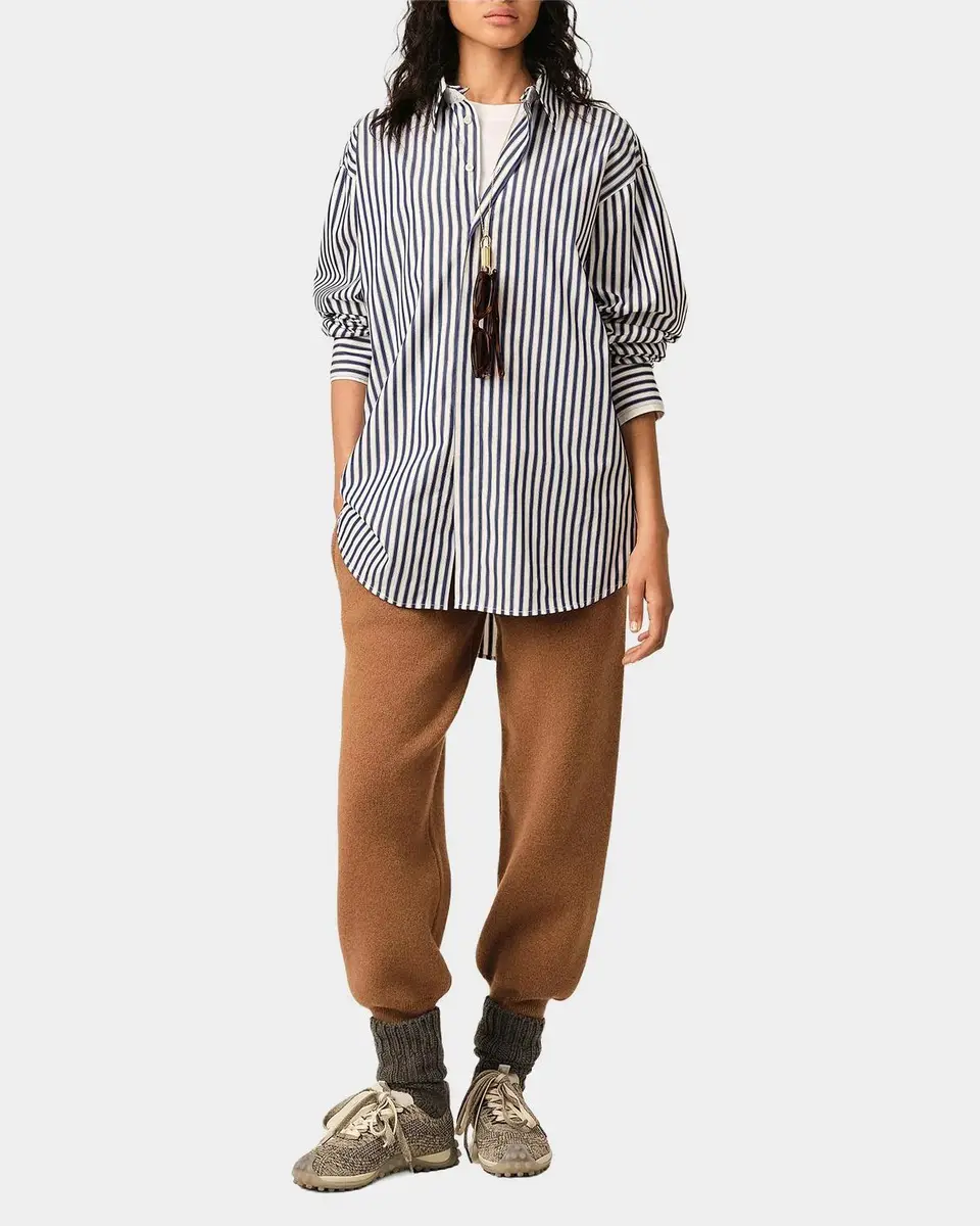 AMI PARIS Striped Cotton Removable Collar Shirt | Thumbnail 2 AMI PARIS Striped Cotton Removable Collar Shirt | Thumbnail 2