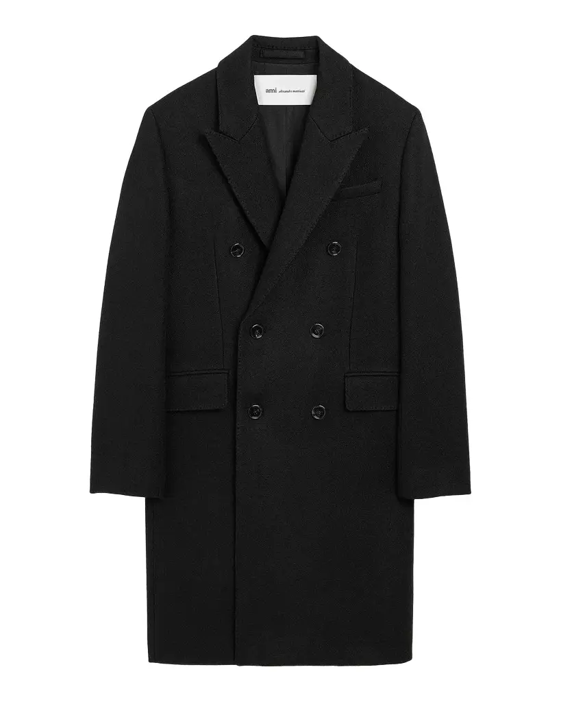 Shawl Collar Wool Double-Breasted Coat Shawl Collar Wool Double-Breasted Coat