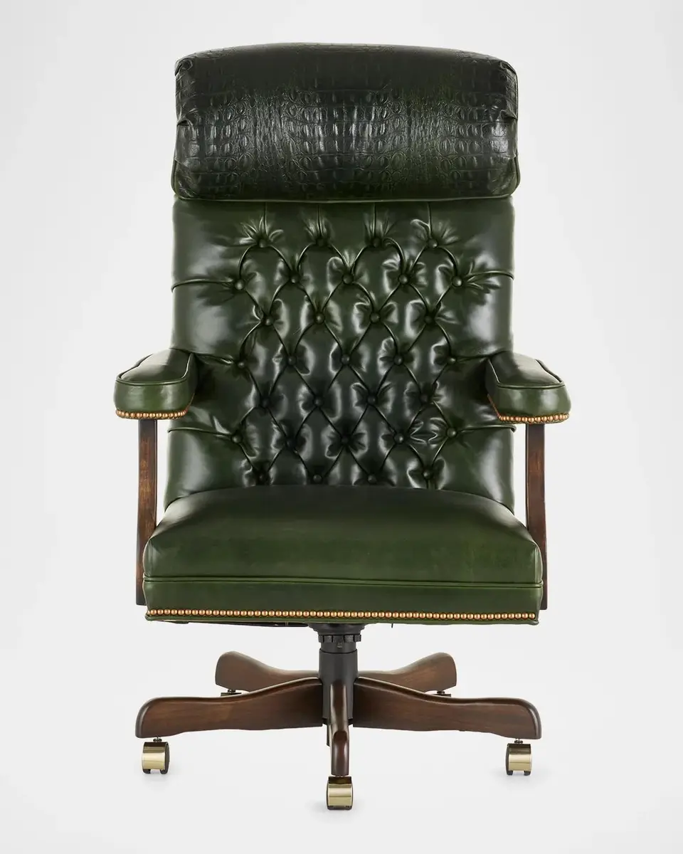 Old Hickory Tannery Landon Leather Office Chair | Thumbnail 2