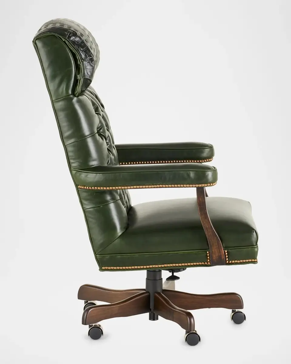 Old Hickory Tannery Landon Leather Office Chair | Thumbnail 3