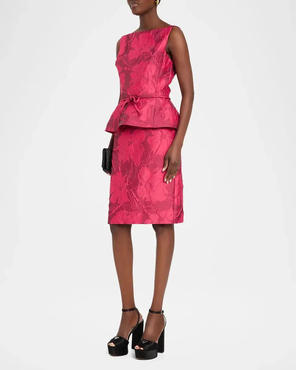 Rickie Freeman for Teri Jon Peplum Cocktail Dress | Thumbnail 4 Rickie Freeman for Teri Jon Peplum Cocktail Dress | Thumbnail 4