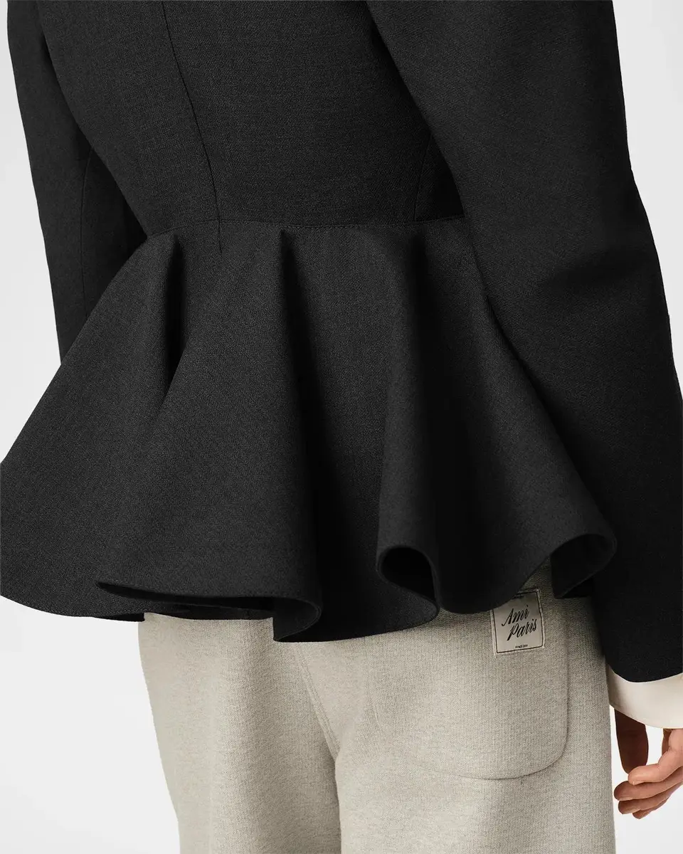 AMI PARIS Single-Breasted Wool Peplum Jacket | Thumbnail 5 AMI PARIS Single-Breasted Wool Peplum Jacket | Thumbnail 5