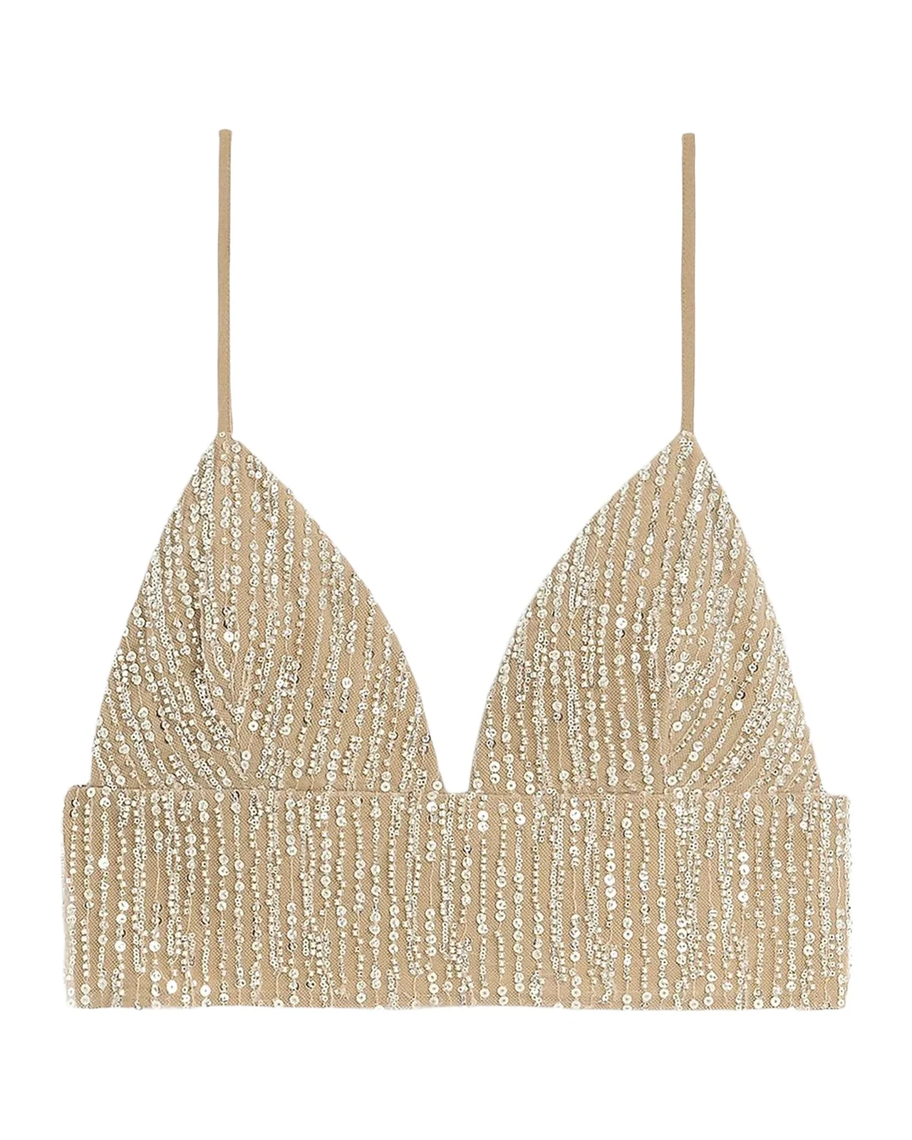 AMI PARIS Embellished Bra Top