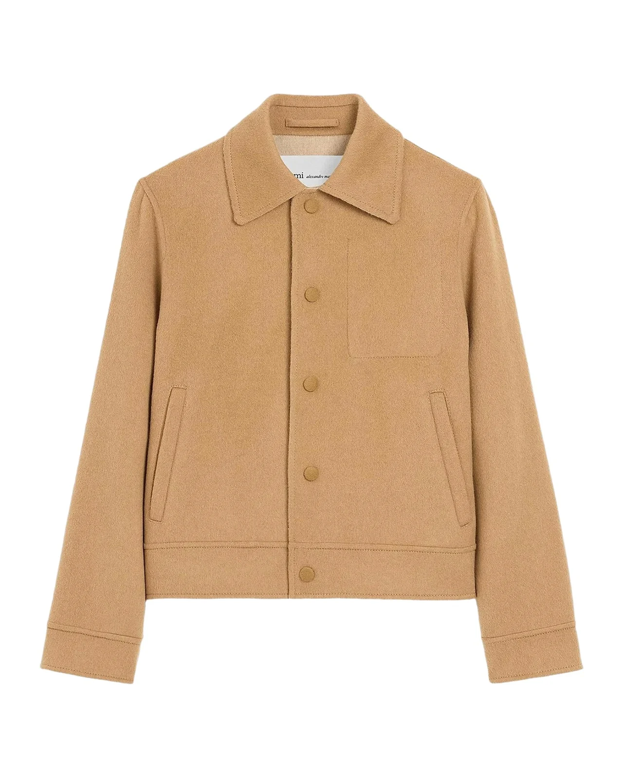AMI PARIS Wool-Cashmere Boxy Jacket