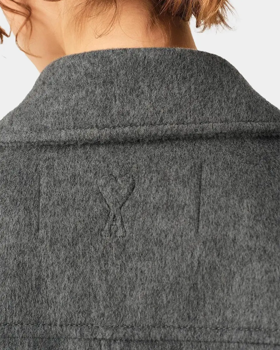 AMI PARIS Wool-Cashmere Boxy Jacket | Thumbnail 4 AMI PARIS Wool-Cashmere Boxy Jacket | Thumbnail 4