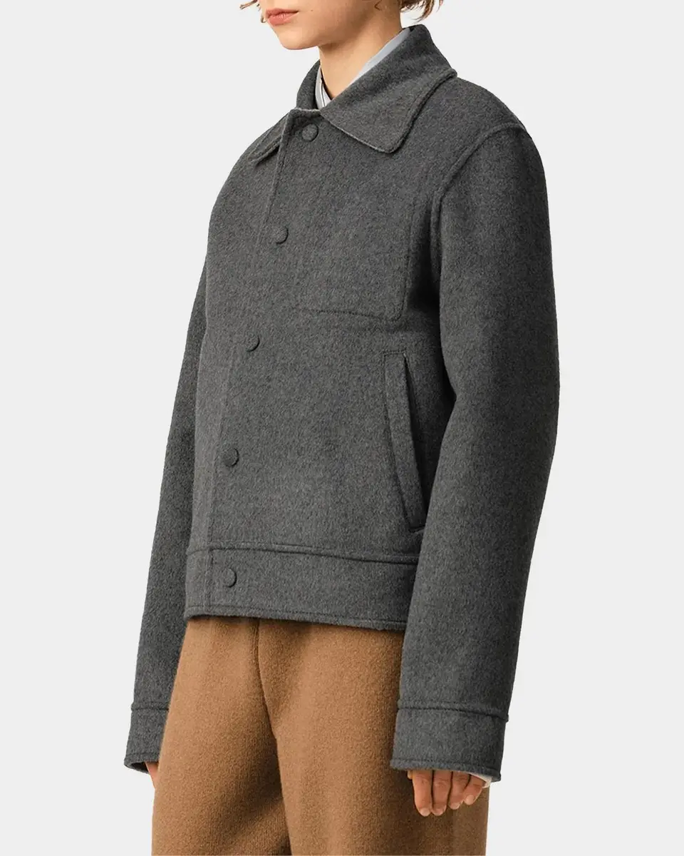 AMI PARIS Wool-Cashmere Boxy Jacket | Thumbnail 5 AMI PARIS Wool-Cashmere Boxy Jacket | Thumbnail 5