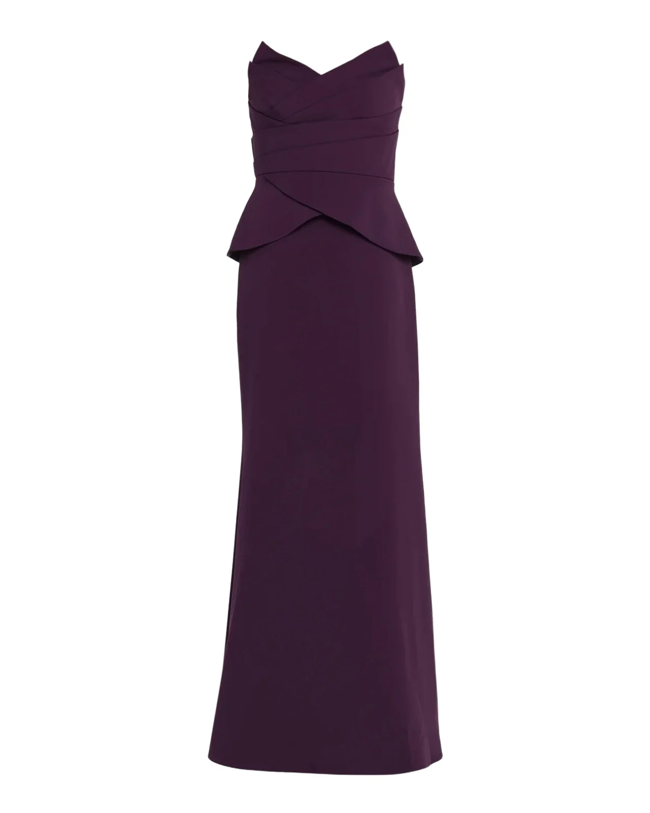 Lucinda Strapless Peplum Mermaid Gown Lucinda Strapless Peplum Mermaid Gown