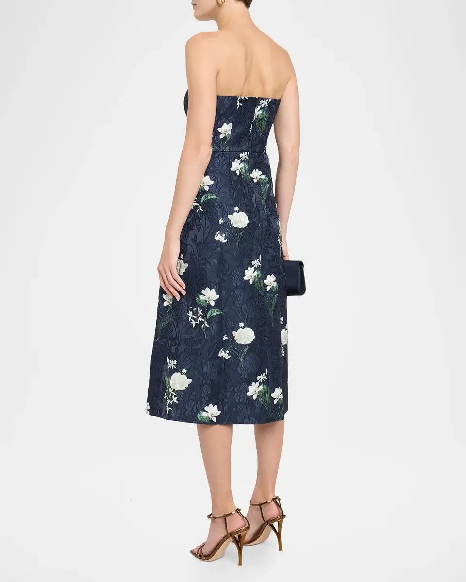 SACHIN & BABI Shay Floral Jacquard Cocktail Dress | Thumbnail 3