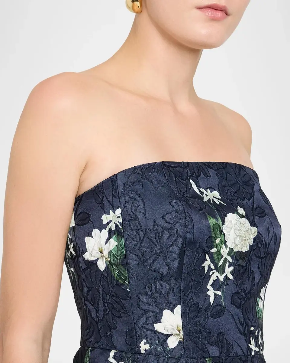 SACHIN & BABI Shay Floral Jacquard Cocktail Dress | Thumbnail 5