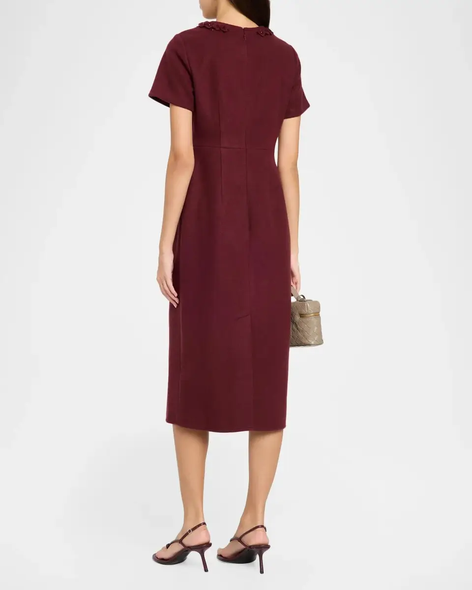SACHIN & BABI Reese Floral Applique Brushed Knit Midi Dress | Thumbnail 3 SACHIN & BABI Reese Floral Applique Brushed Knit Midi Dress | Thumbnail 3