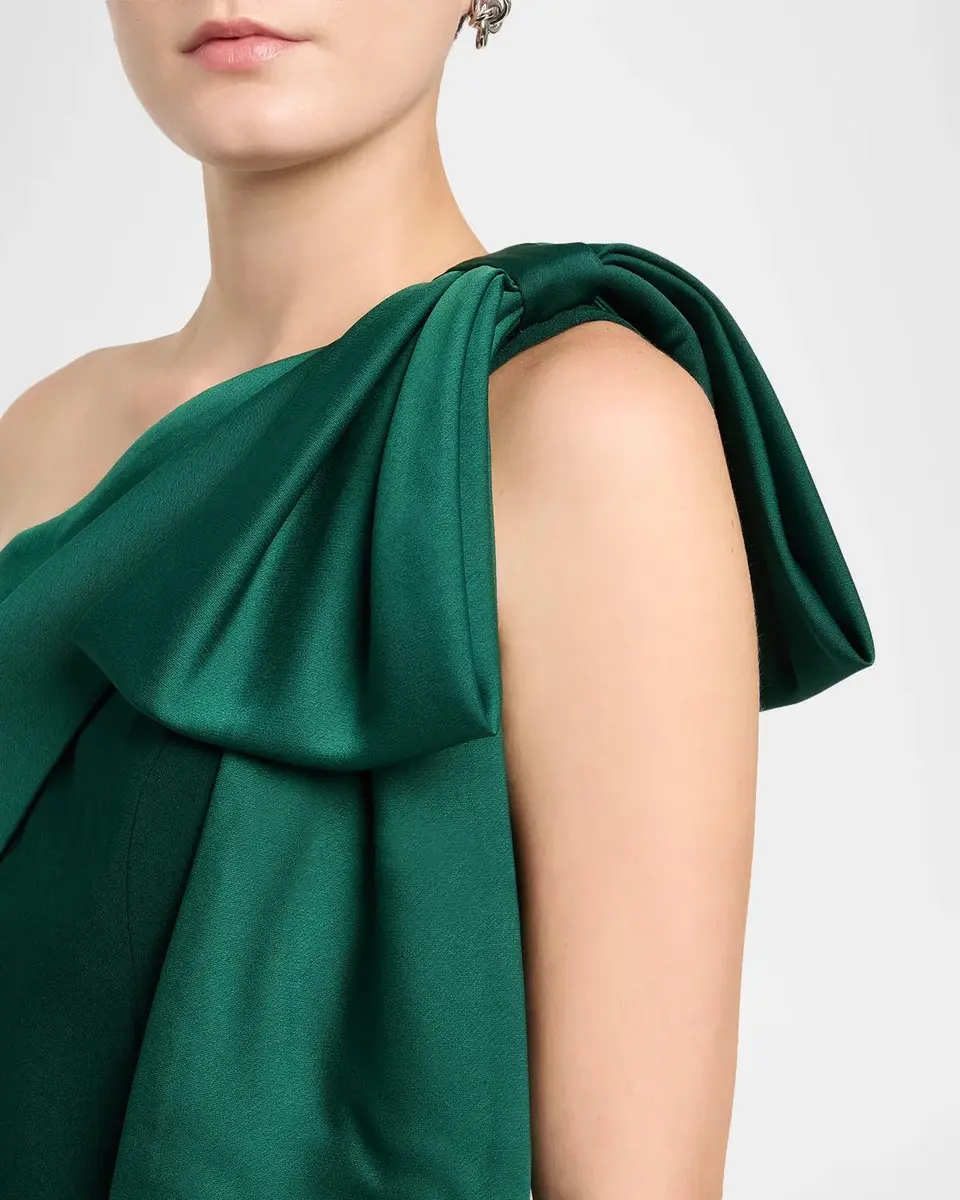 SACHIN & BABI Estrella Draped Bow One-Shoulder Gown | Thumbnail 5 SACHIN & BABI Estrella Draped Bow One-Shoulder Gown | Thumbnail 5
