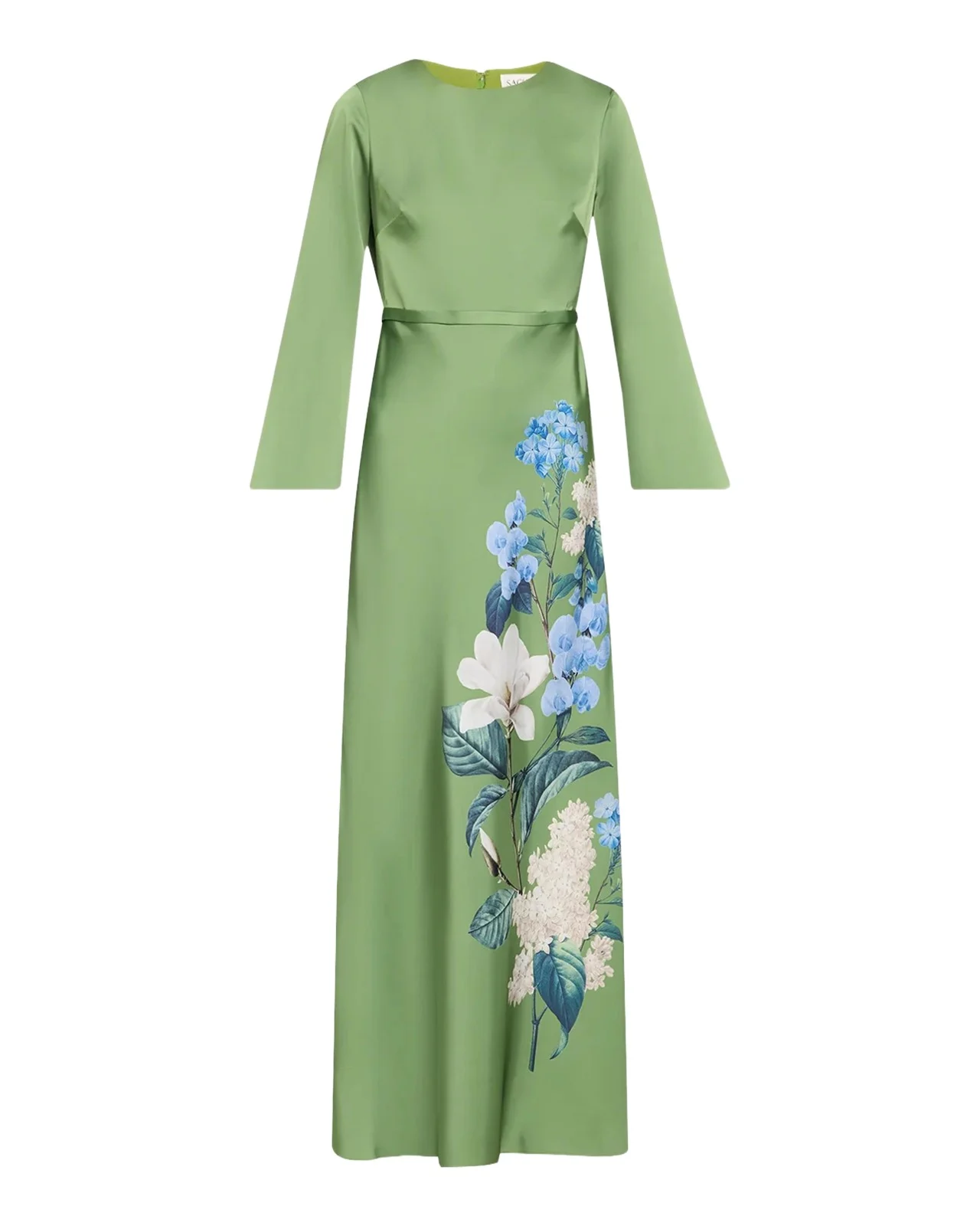 SACHIN & BABI Alex Floral-Print Satin Crepe Gown
