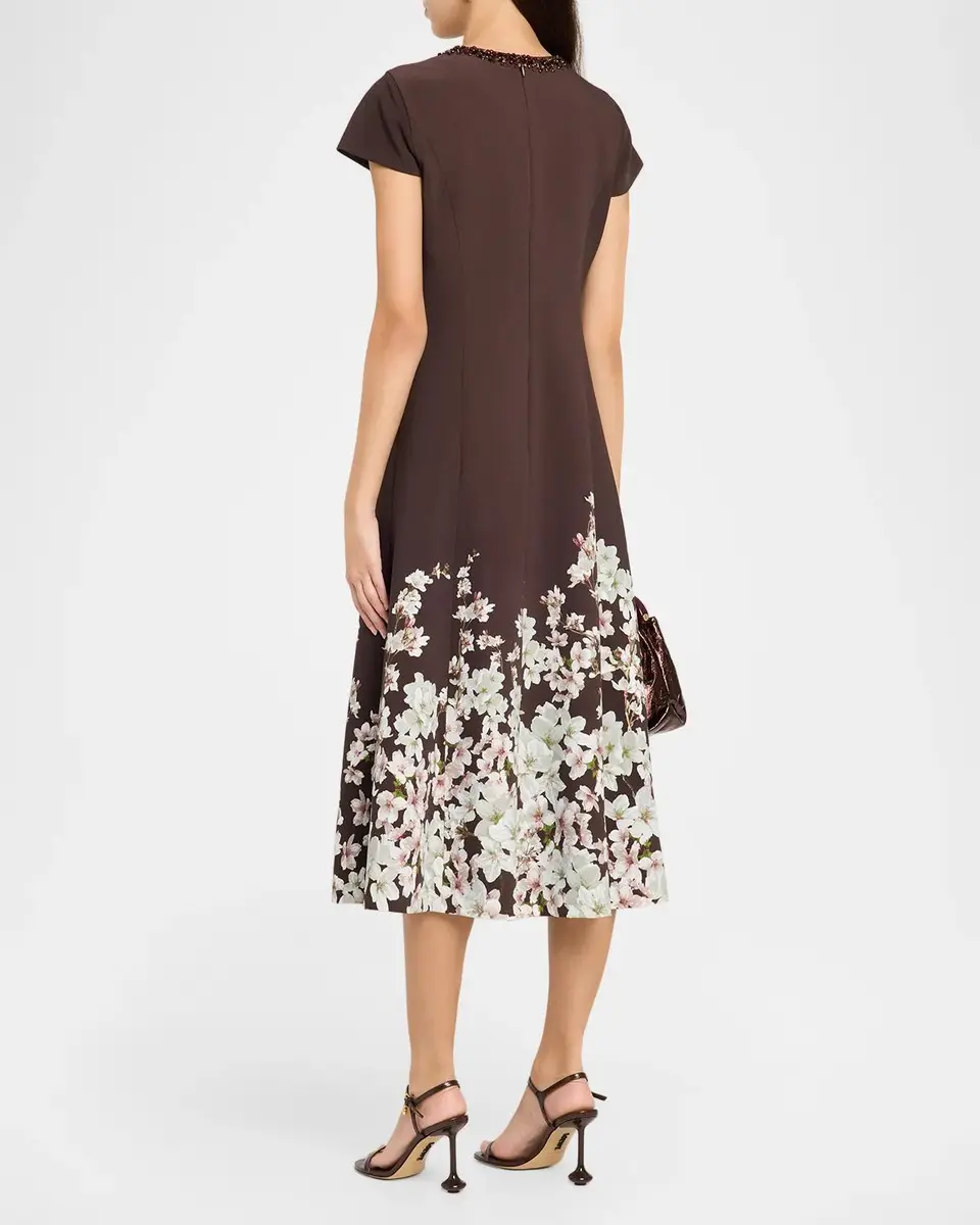 SACHIN & BABI Harper Beaded Floral-Print Midi Dress | Thumbnail 3 SACHIN & BABI Harper Beaded Floral-Print Midi Dress | Thumbnail 3