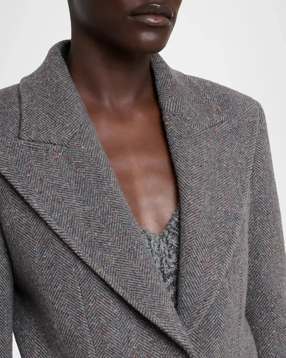 Gabriela Hearst Leiva Speckled Herringbone Single-Breasted Blazer | Thumbnail 5 Gabriela Hearst Leiva Speckled Herringbone Single-Breasted Blazer | Thumbnail 5