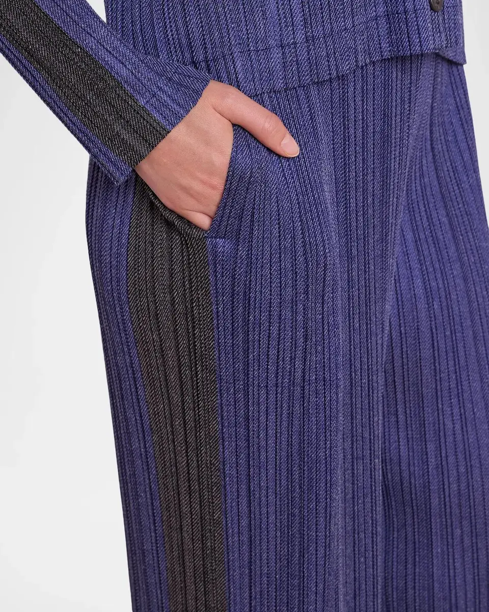 Issey Miyake Cotton Denim Pleats Please Jacket | Thumbnail 7 Issey Miyake Cotton Denim Pleats Please Jacket | Thumbnail 7