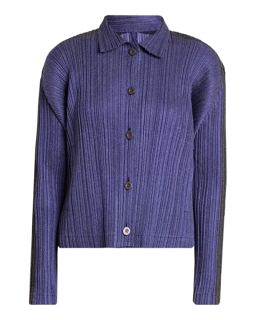 Issey Miyake Cotton Denim Pleats Please Jacket