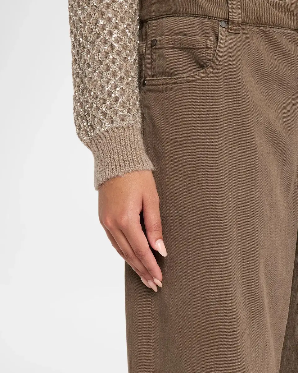Brunello Cucinelli Low-Rise Super Stretch Bull Straight-Leg Paper Bag Jeans | Thumbnail 5 Brunello Cucinelli Low-Rise Super Stretch Bull Straight-Leg Paper Bag Jeans | Thumbnail 5