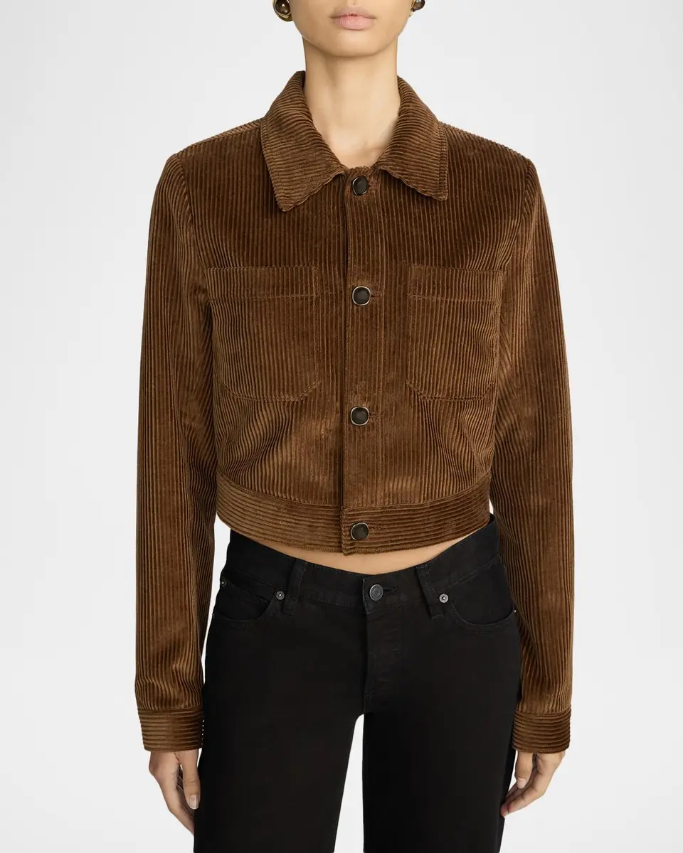 Frame The Small Cotton Corduroy Jacket | Thumbnail 4 Frame The Small Cotton Corduroy Jacket | Thumbnail 4