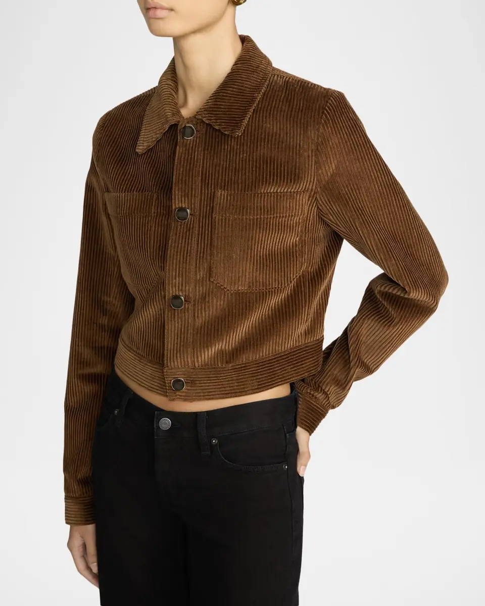 Frame The Small Cotton Corduroy Jacket | Thumbnail 6 Frame The Small Cotton Corduroy Jacket | Thumbnail 6