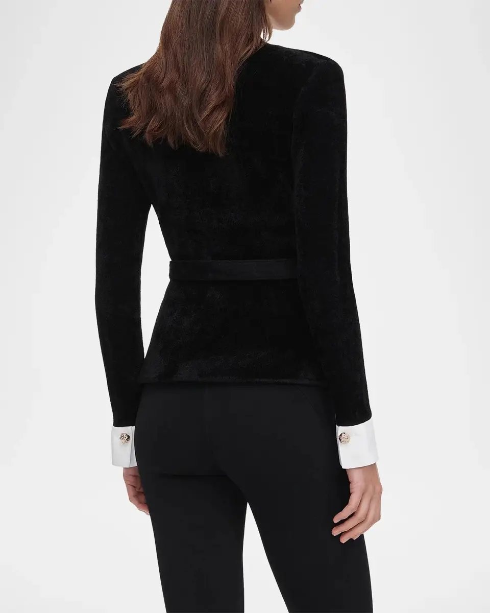 Self-Portrait Chenille Knit Top | Thumbnail 4