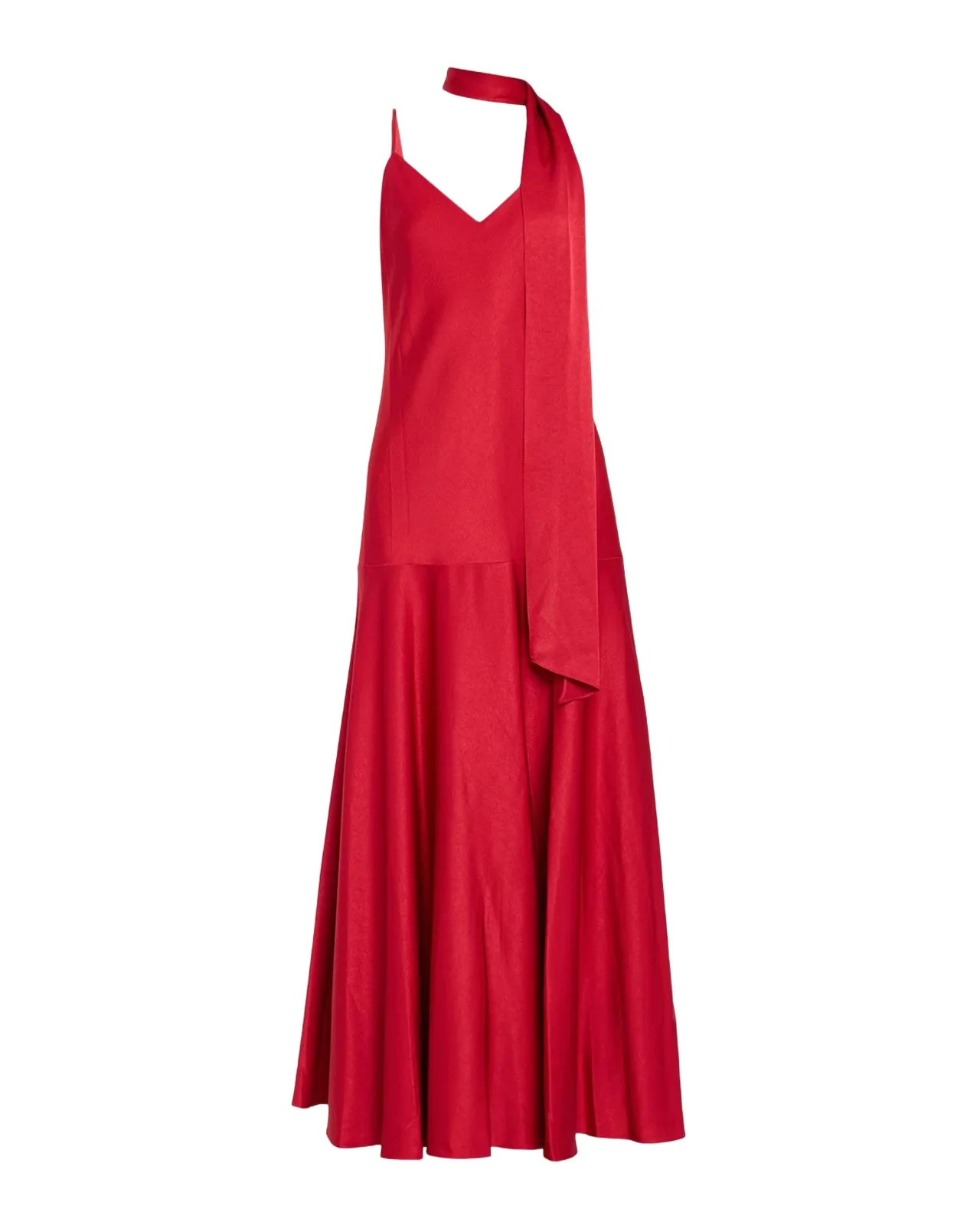 Ungaro Leona V-Neck Scarf Maxi Dress