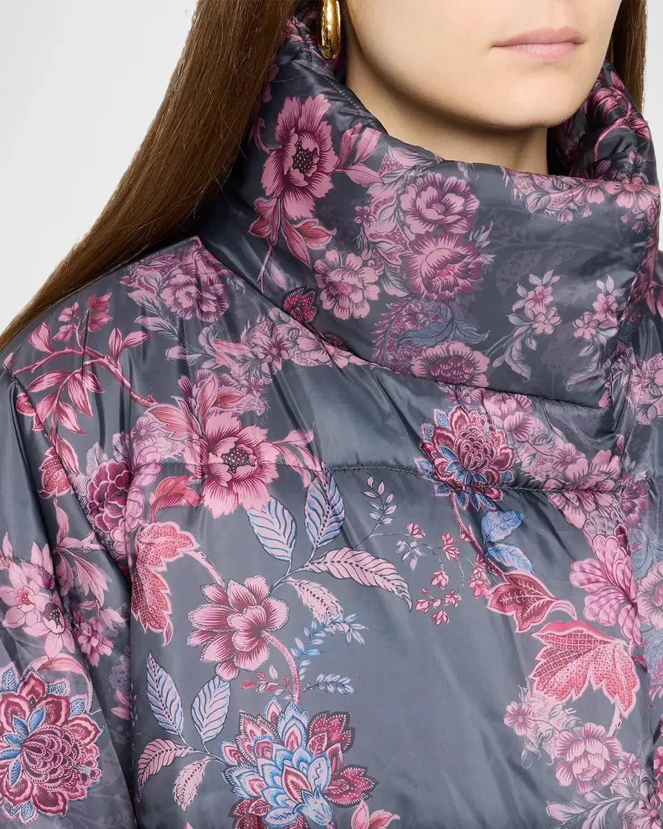 Johnny Was Quilted Floral-Print Puffer Jacket | Thumbnail 5 Johnny Was Quilted Floral-Print Puffer Jacket | Thumbnail 5