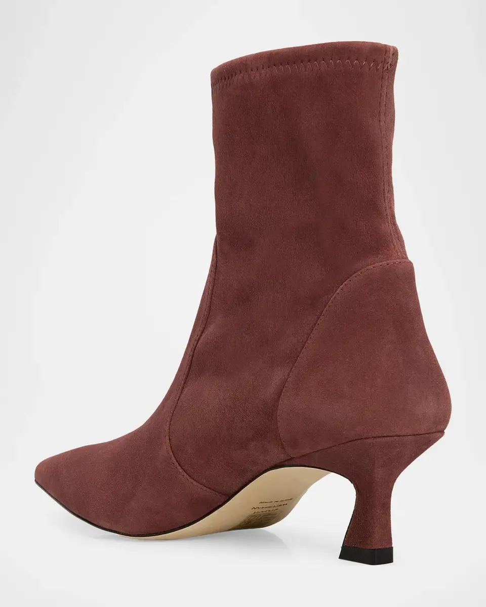 Stuart Weitzman 50mm Vinnie Stretch Suede Booties | Thumbnail 4 Stuart Weitzman 50mm Vinnie Stretch Suede Booties | Thumbnail 4