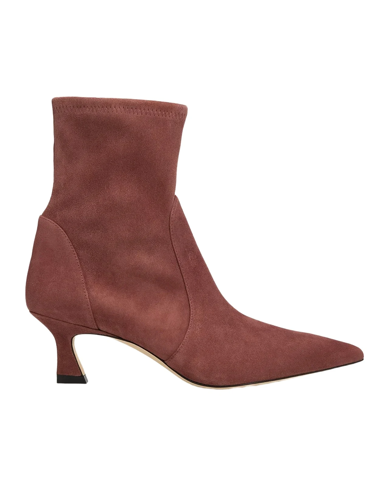 Stuart Weitzman 50mm Vinnie Stretch Suede Booties