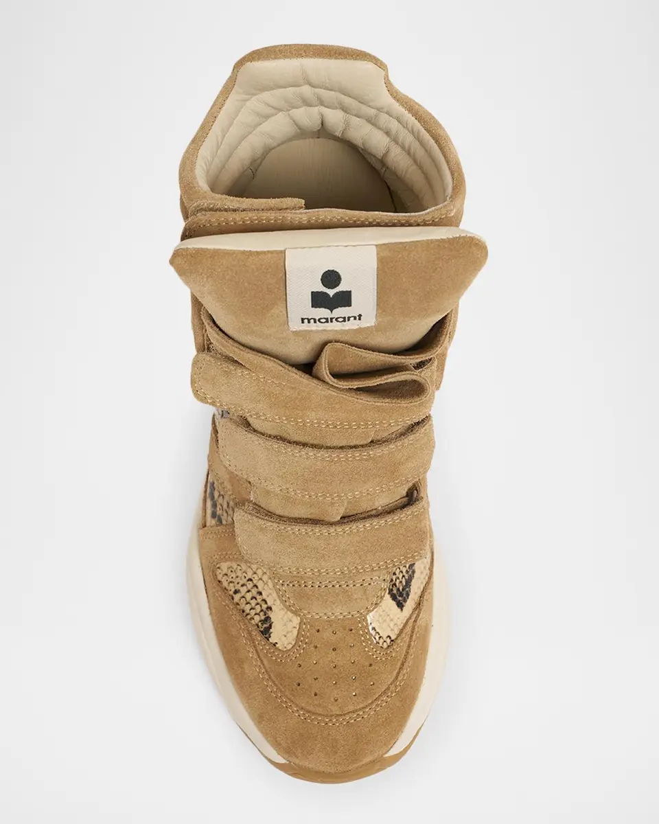 Isabel Marant Balskee Mixed Leather High-Top Sneakers | Thumbnail 6 Isabel Marant Balskee Mixed Leather High-Top Sneakers | Thumbnail 6