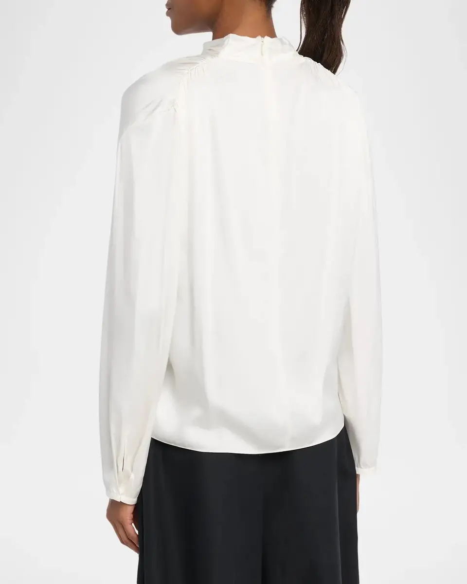 Vince Draped Cowl-Neck Blouse | Thumbnail 3