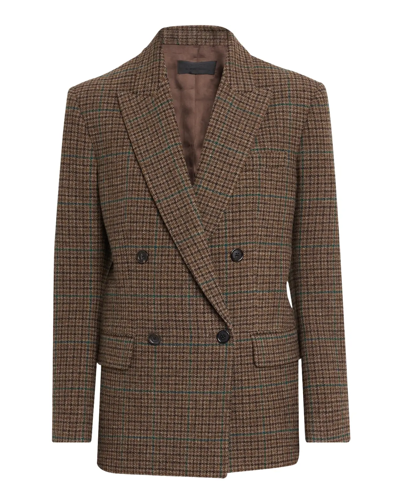 Nili Lotan Leston Micro-Check Wool Blazer